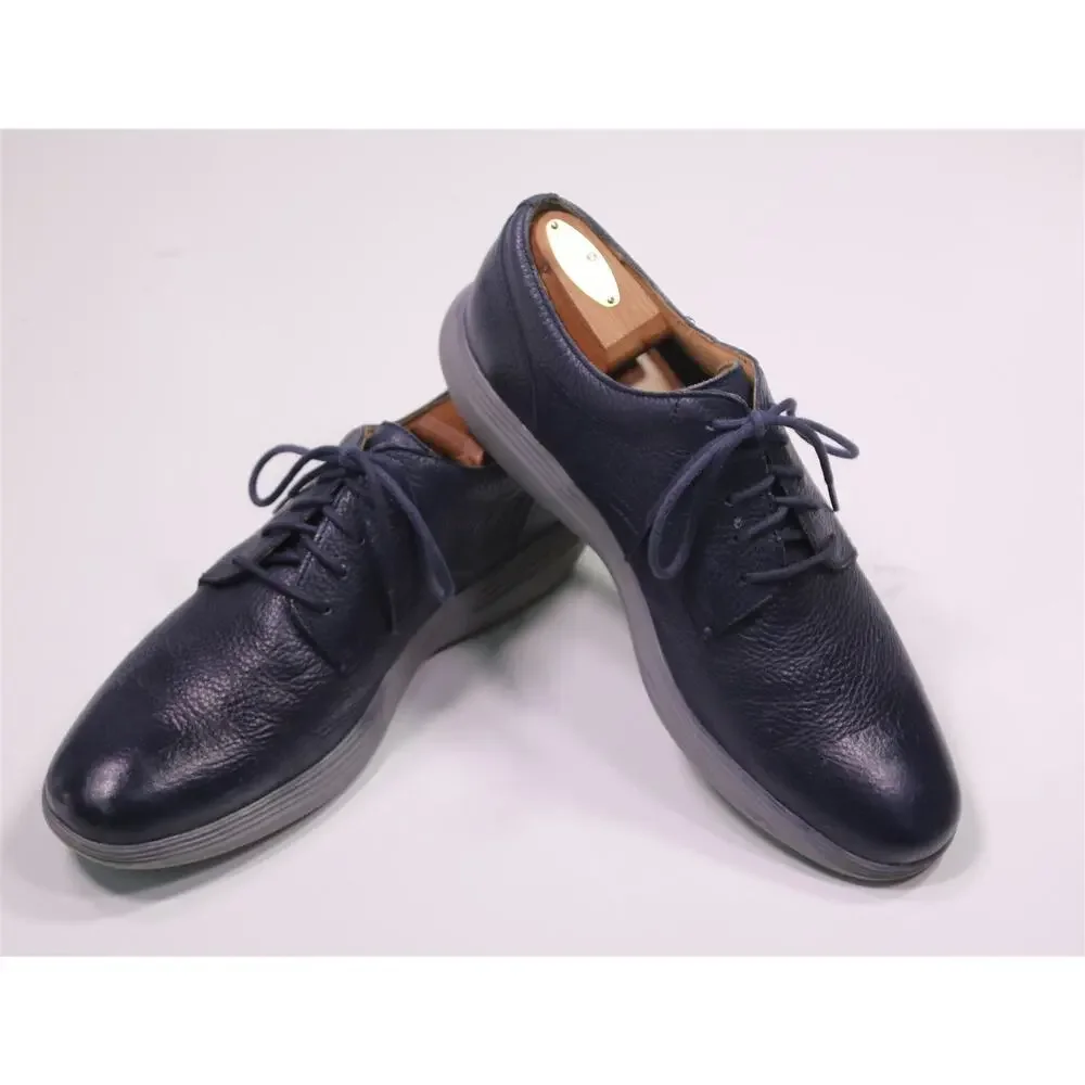 Cole-Haan Mens 2.ZeroGrand Stitchlite Navy Blue Dress Shoes US 10M